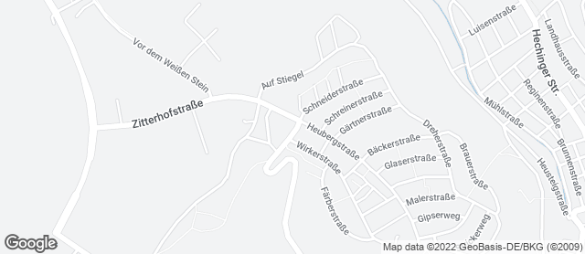 Karte mit Standort von Bäckerei Remensperger