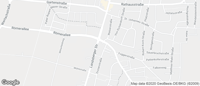 Karte mit Standort von Ihle Edeka Königsbrunn