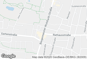 Karte mit Standort von Bäckerei Konditorei Rager GmbH