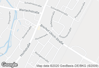 Karte mit Standort von Ihle-Café Bobingen
