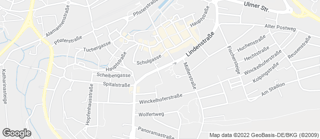 Karte mit Standort von Bäckerei Heckenberger