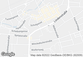 Karte mit Standort von Bäckerei Heckenberger