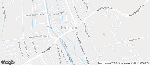 Karte mit Standort von Ihle-Café Thannhausen