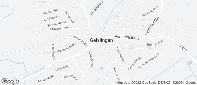 Karte mit Standort von Bäckerei-Konditorei Gulde Gbr