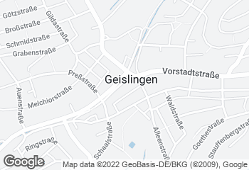 Karte mit Standort von Bäckerei-Konditorei Gulde Gbr