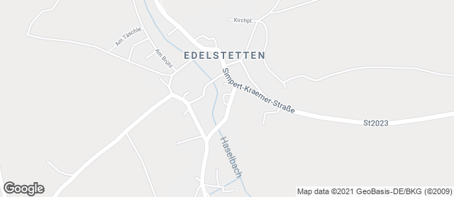 Karte mit Standort von Bäckerei Miller