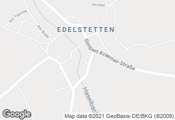 Karte mit Standort von Bäckerei Miller