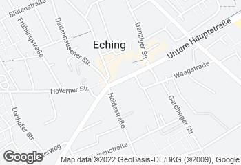 Karte mit Standort von Familienbäckerei Kistenpfennig - Fil. Eching