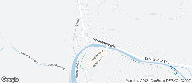 Karte mit Standort von Bäckerei Wöhrle