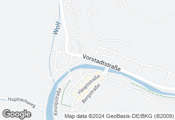 Karte mit Standort von Bäckerei Wöhrle