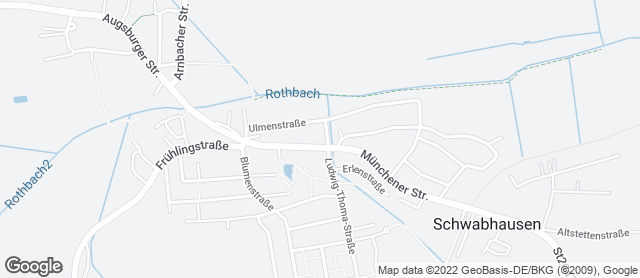 Karte mit Standort von Bäckerei Gürtner    Schwabhausen