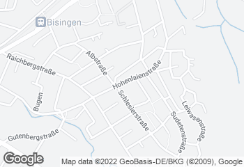 Karte mit Standort von Bäckerei & Konditorei Schweizer  Filiale Bisingen