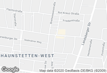 Karte mit Standort von Ihle Millsfrisch Hofackerstr. Augsburg