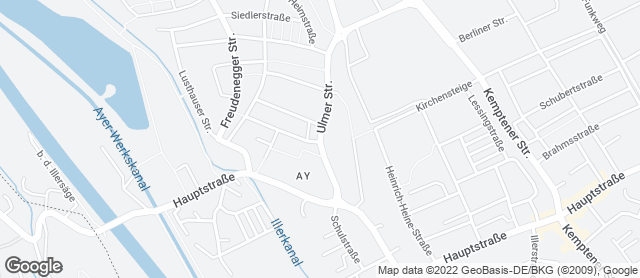 Karte mit Standort von Bäckerei Mäschle OHG