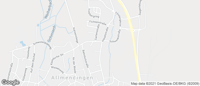 Karte mit Standort von Bäckerei Frenz