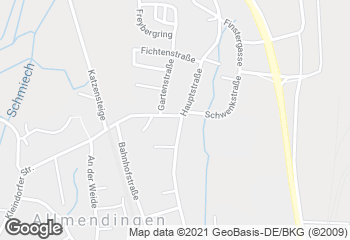 Karte mit Standort von Bäckerei Frenz