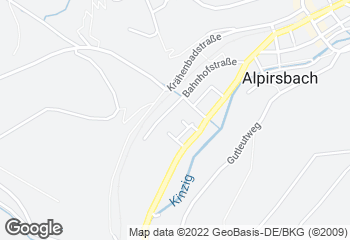 Karte mit Standort von Zieglers Bäckerei-Cafe Alpirsbach