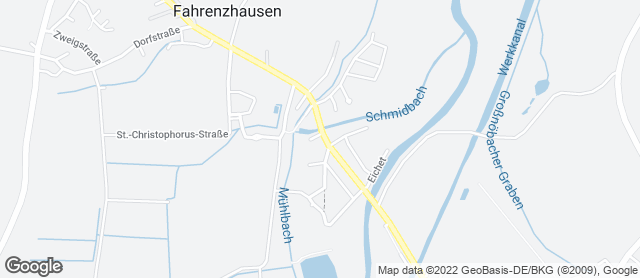 Karte mit Standort von Familienbäckerei Kistenpfennig - Fil. Unterbruck