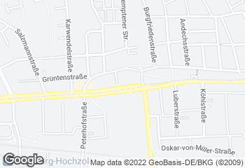 Karte mit Standort von Schubert Bio & Vollwert Bäckerei im denn´s Biomarkt Friedbergerstraße