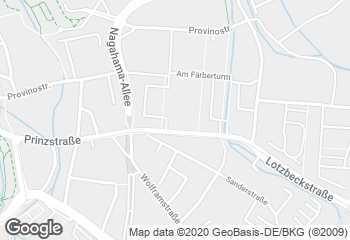 Karte mit Standort von Ihle Rewe Prinzstraße Augsburg