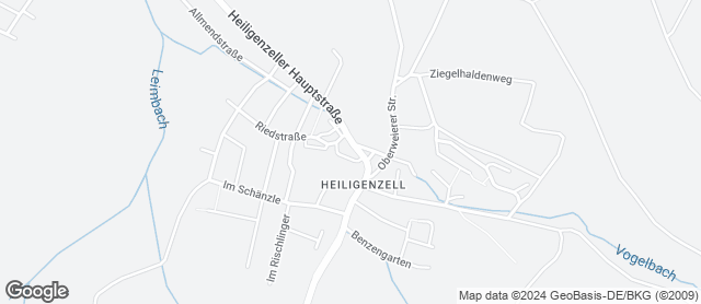 Karte mit Standort von Bäckerei Heitzmann GmbH & Co. KG