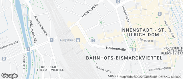 Karte mit Standort von Schubert Bio & Vollwert Bäckerei beim Hauptbahnhof