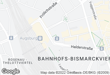 Karte mit Standort von Schubert Bio & Vollwert Bäckerei beim Hauptbahnhof