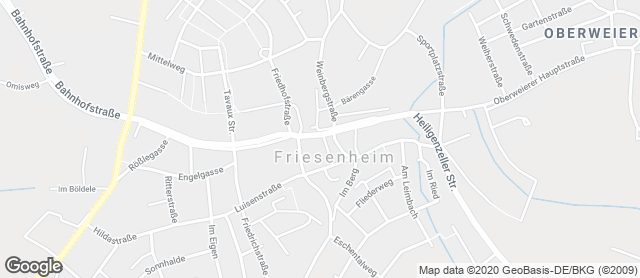 Karte mit Standort von Reiß Beck GmbH & Co. KG Friesenheim
