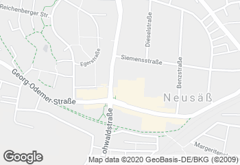 Karte mit Standort von Ihle Kaufland Neusäß