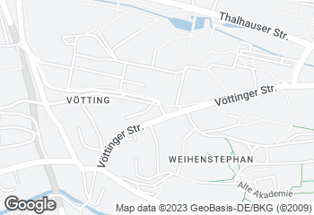 Karte mit Standort von Naturbackstube Wiesender Freising an der TUM