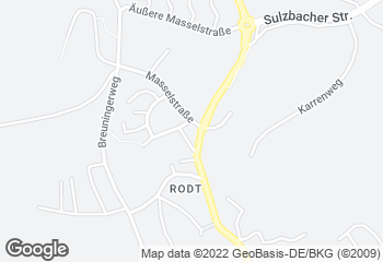 Karte mit Standort von Zieglers BackLOFT Loßburg