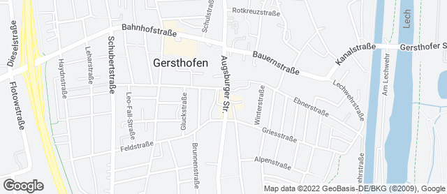 Karte mit Standort von Bäckerei Balletshofer GmbH