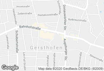 Karte mit Standort von Ihle-Café City-Center Gersthofen