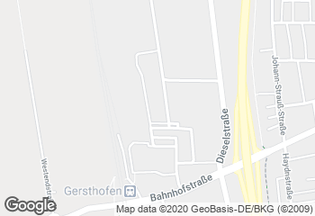 Karte mit Standort von Ihle Rewe Gersthofen