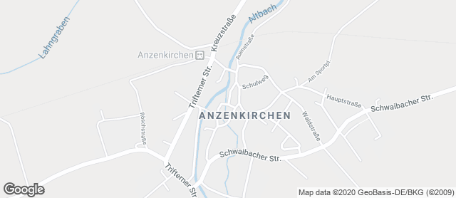 Karte mit Standort von Bäckerei Voggenreiter