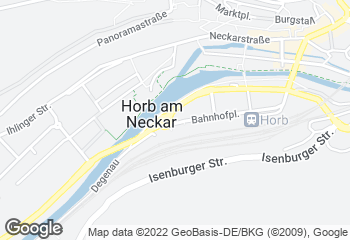 Karte mit Standort von Zieglers Bäckerei-Cafe Horb