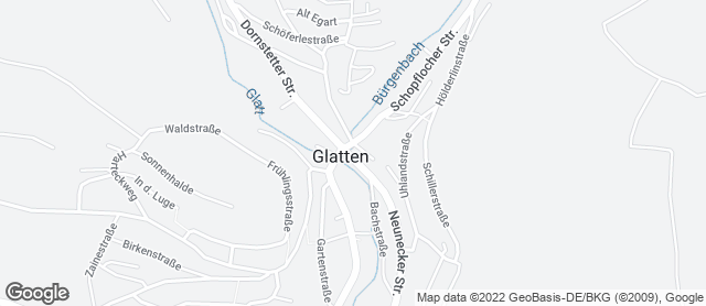 Karte mit Standort von Zieglers Backstube Glatten