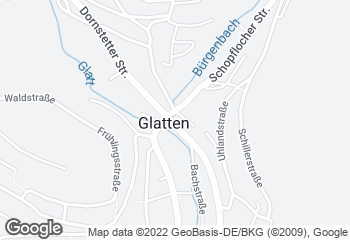 Karte mit Standort von Zieglers Backstube Glatten