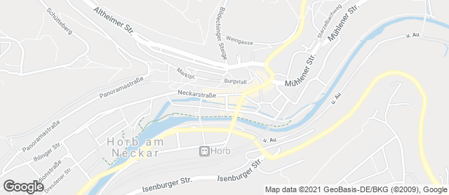 Karte mit Standort von Bäcker Saur Wilhelmstraße