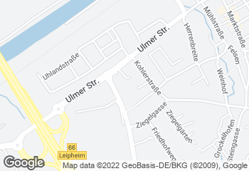 Karte mit Standort von Bäckerei Staib GmbH & Co. KG