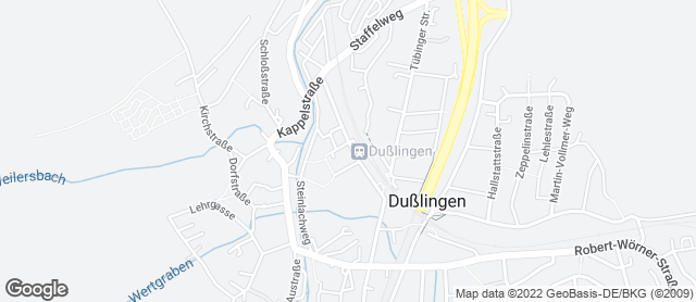 Karte mit Standort von Cafe Kult -Dußlingen-