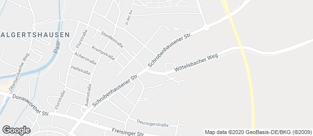 Karte mit Standort von Ihle Rewe Aichach