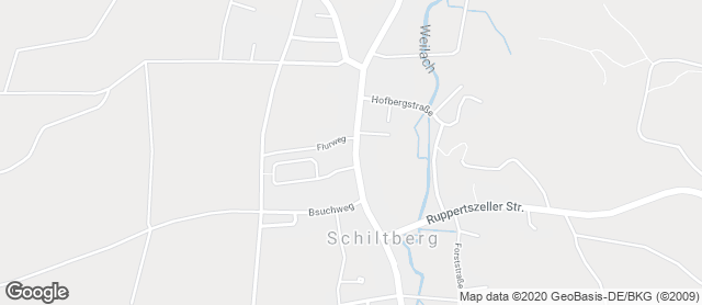 Karte mit Standort von Bäckerei Kornprobst GmbH