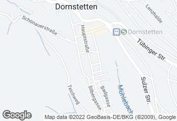 Karte mit Standort von Bäcker Saur Dornstetten