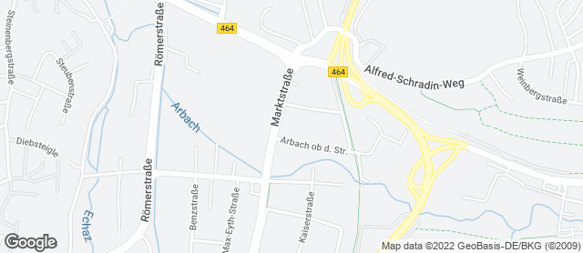 Karte mit Standort von Filiale im Gartencenter Dehner, Pfullingen
