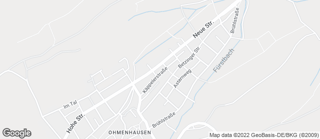 Karte mit Standort von Café Bäcker Mayer Ohmenhausen