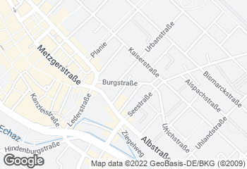 Karte mit Standort von BrotKult -Reutlingen-