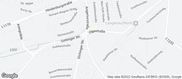 Karte mit Standort von Bäckerei Mäschle OHG