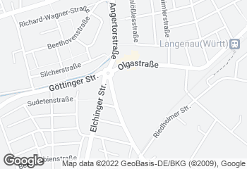 Karte mit Standort von Bäckerei Mäschle OHG