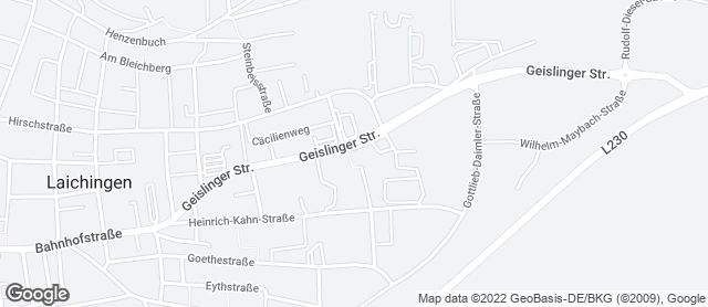 Karte mit Standort von Steinofenbäckerei Bopp - Laichingen